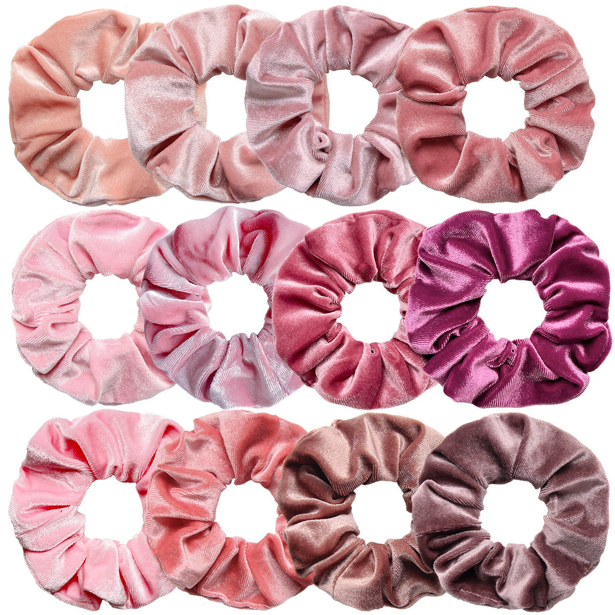Scrunchies made of Korean velvet in multiple colors