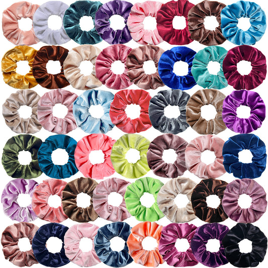 Scrunchies made of Korean velvet in multiple colors