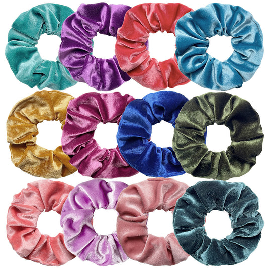 Scrunchies made of Korean velvet in multiple colors